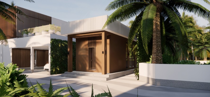 Twelve Months villa entrance
