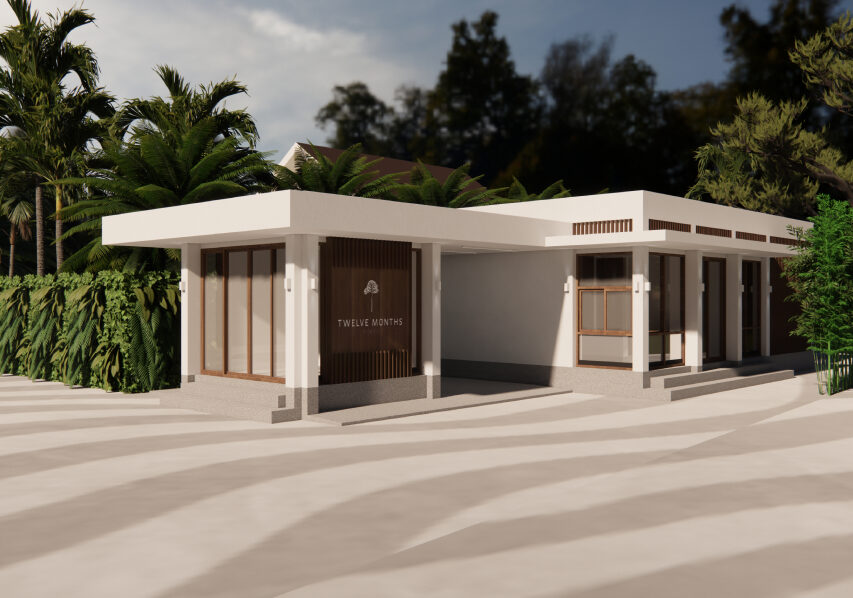 Twelve Months reception pavilion